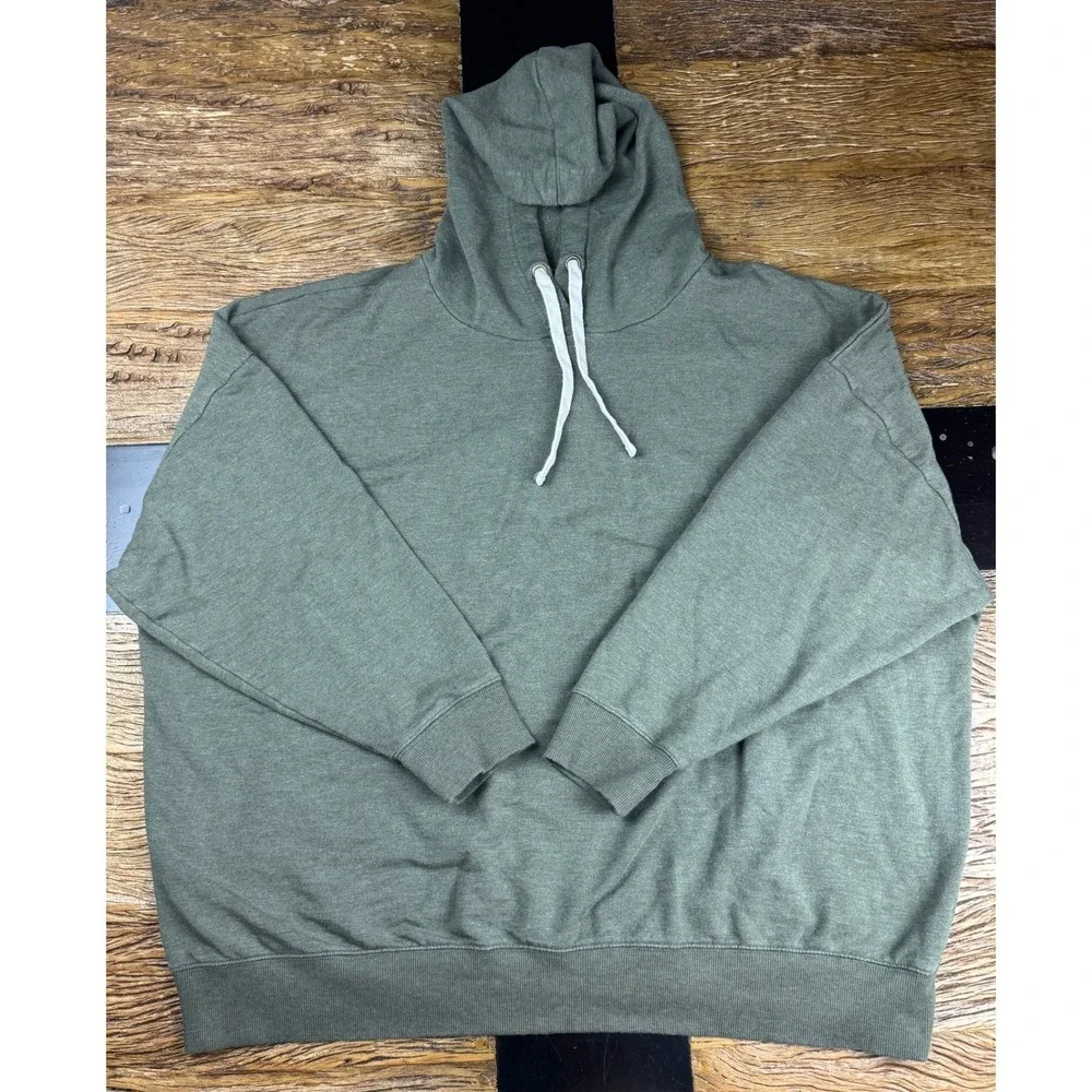 Buffalo David Bitton Hoodie 2X‎ Olive Green Pullover Sweatshirt Casual Mens